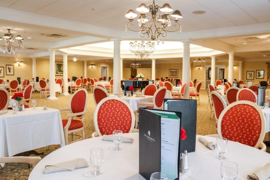 Elegant Main Dining Room at Independent Living Facility
