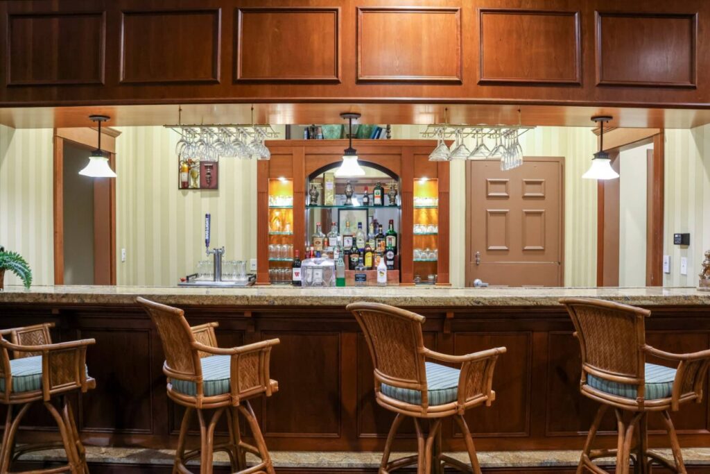 Elegant Social Bar Area at Independent Living Facility
